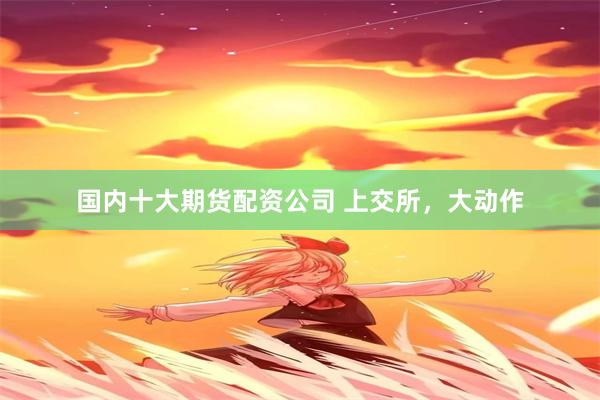国内十大期货配资公司 上交所，大动作