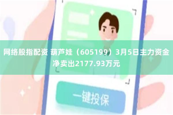 网络股指配资 葫芦娃（605199）3月5日主力资金净卖出2177.93万元