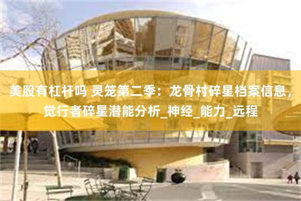 美股有杠杆吗 灵笼第二季：龙骨村碎星档案信息，觉行者碎星潜能分析_神经_能力_远程